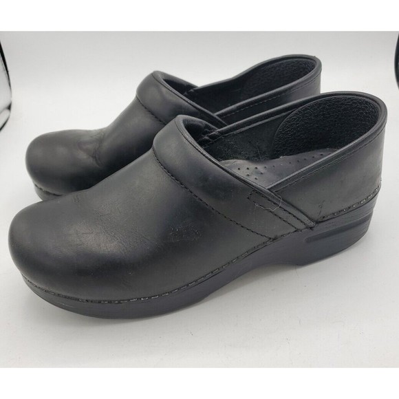 Dansko Professional Oiled Clog Size 39 / Women's US 8.5-9 Black - Picture 4 of 16